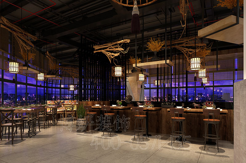 杭州人氣小吃店裝修設計，專業(yè)餐飲店裝修，打造回頭客超多的店鋪空間