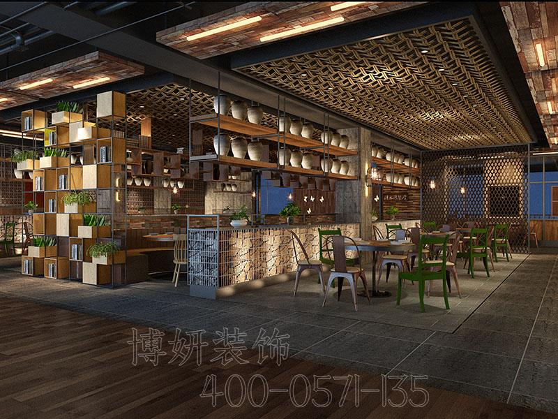 杭州中式快餐店裝修攻略，怎么裝修省錢又好看？