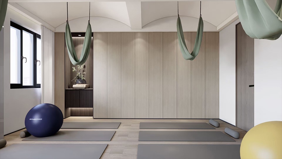 杭州極簡主義健身空間裝修設(shè)計