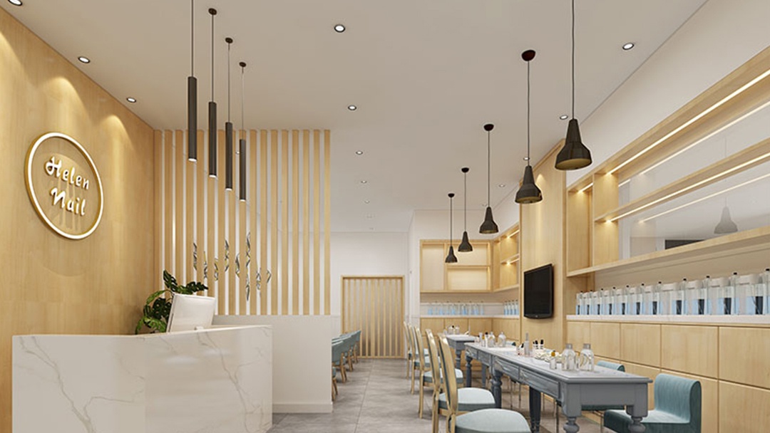 杭州小型美甲店裝修設計