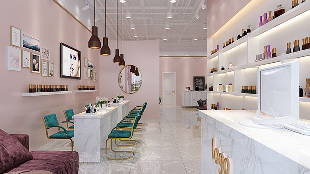 杭州網(wǎng)紅美甲店裝修設計