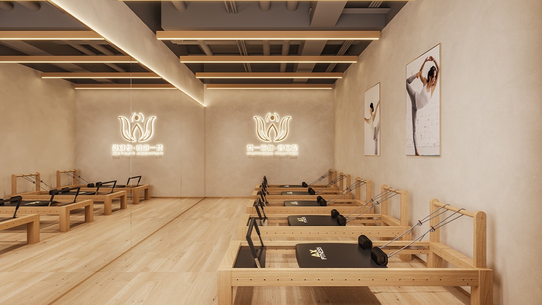 杭州簡約風(fēng)普拉提館裝修設(shè)計