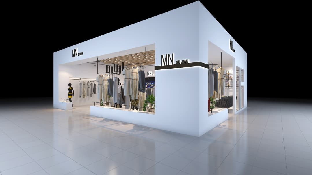 杭州小戶型女裝店裝修設計